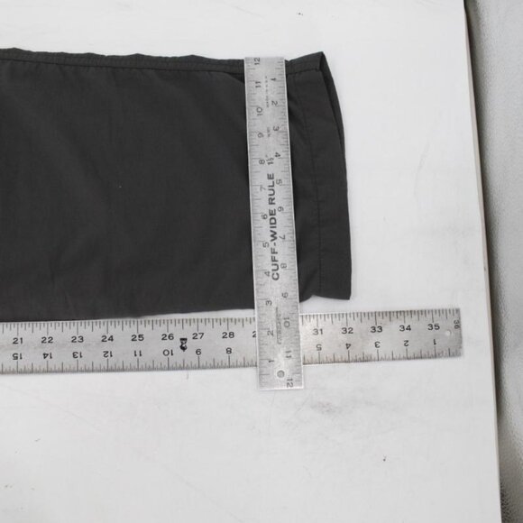 prana pants men's medium 34x32 Ecliptic Gray Pockets Belted Elastic Waist nylon - Picture 11 of 14